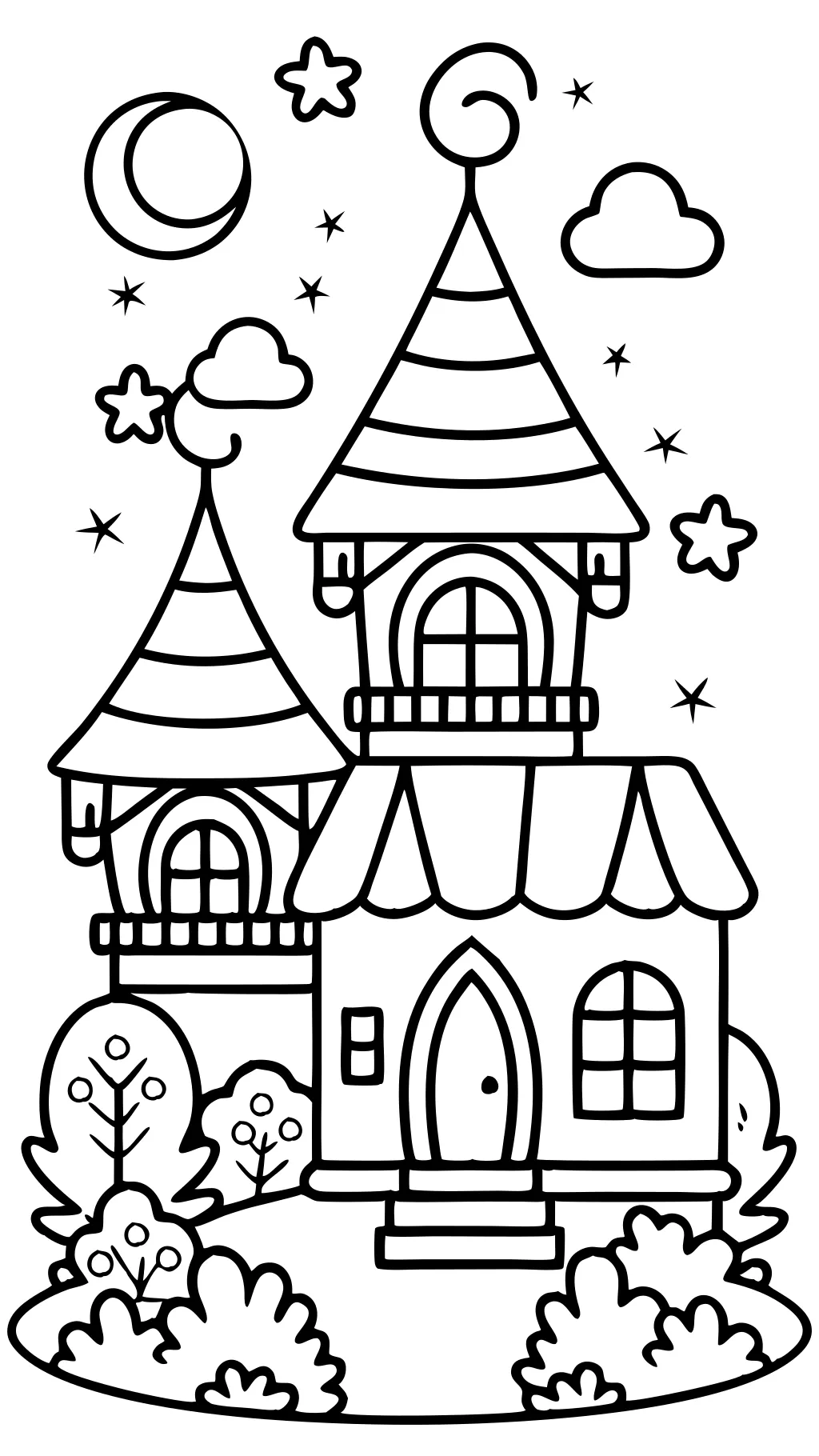 printable coloring pages house